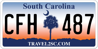 SC license plate CFH487
