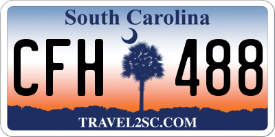SC license plate CFH488