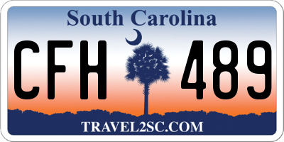 SC license plate CFH489