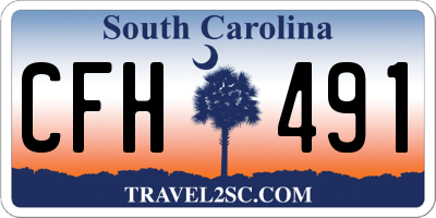 SC license plate CFH491