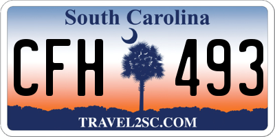 SC license plate CFH493