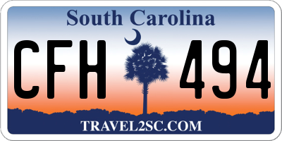 SC license plate CFH494