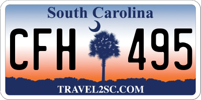 SC license plate CFH495