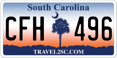 SC license plate CFH496