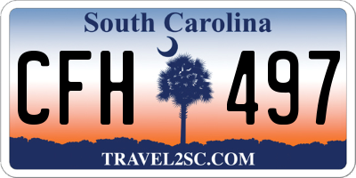 SC license plate CFH497