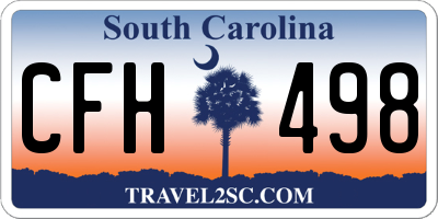SC license plate CFH498