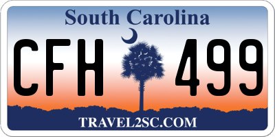 SC license plate CFH499