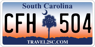 SC license plate CFH504