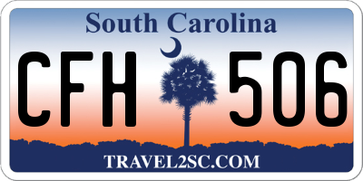 SC license plate CFH506