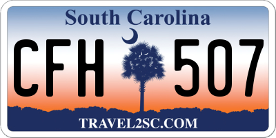 SC license plate CFH507
