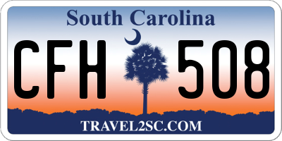 SC license plate CFH508