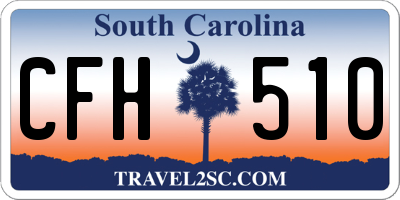 SC license plate CFH510