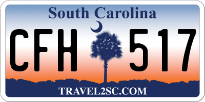 SC license plate CFH517