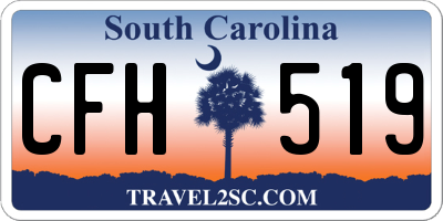 SC license plate CFH519