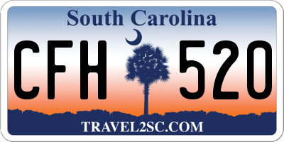 SC license plate CFH520