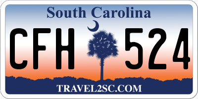 SC license plate CFH524