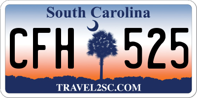 SC license plate CFH525