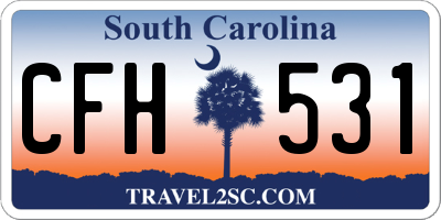 SC license plate CFH531