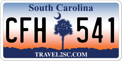 SC license plate CFH541