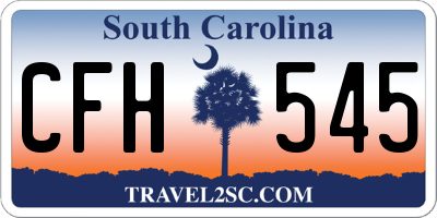 SC license plate CFH545