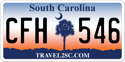 SC license plate CFH546