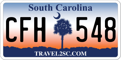 SC license plate CFH548