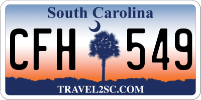 SC license plate CFH549