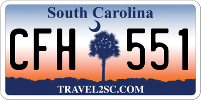 SC license plate CFH551