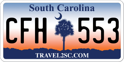 SC license plate CFH553