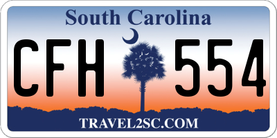 SC license plate CFH554