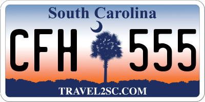 SC license plate CFH555
