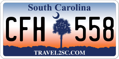 SC license plate CFH558
