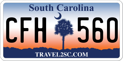 SC license plate CFH560