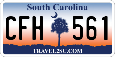 SC license plate CFH561