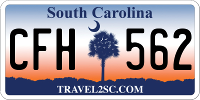 SC license plate CFH562