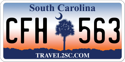 SC license plate CFH563