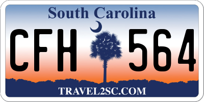 SC license plate CFH564