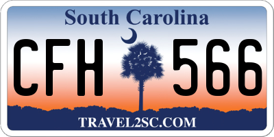SC license plate CFH566