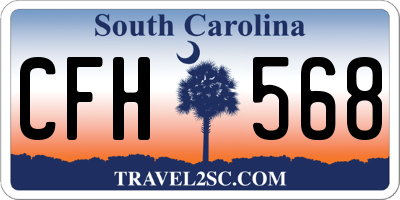 SC license plate CFH568