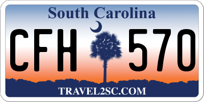 SC license plate CFH570