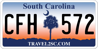 SC license plate CFH572