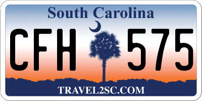 SC license plate CFH575