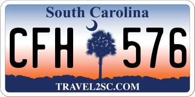 SC license plate CFH576