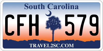SC license plate CFH579