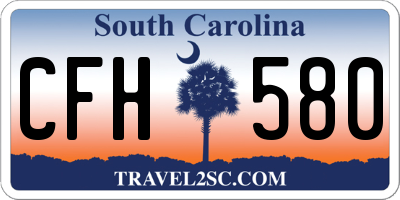 SC license plate CFH580