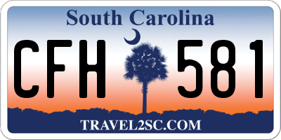 SC license plate CFH581