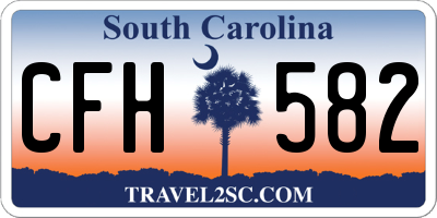 SC license plate CFH582