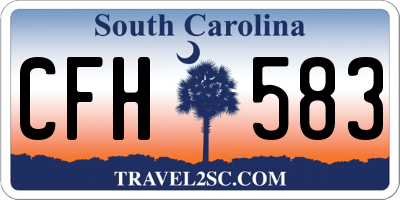 SC license plate CFH583