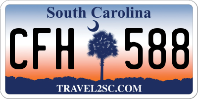 SC license plate CFH588