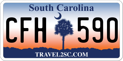 SC license plate CFH590